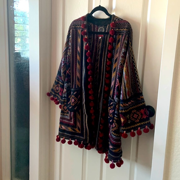 Johnny Was Sweaters - Johnny Was tapestry jacket. Great condition. Non-smoking home. 30” long. 24”wide